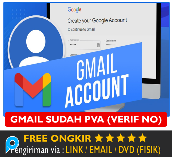 10 Akun Email Gmail Sudah PVA Verifikasi Nomor Verif No Tlp G-mail Fresh New Baru Login Tanpa Sesi E