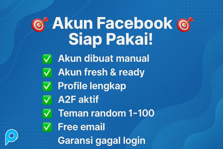 10 Akun Facebook Fress/New A2F ON Teman Random