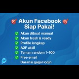 10 Akun Facebook Fress/New A2F ON Teman Random