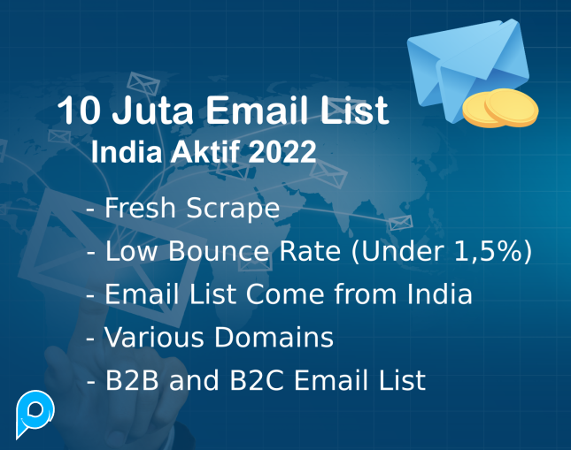 10 Juta Email List India Aktif 2022