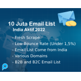 10 Juta Email List India Aktif 2022