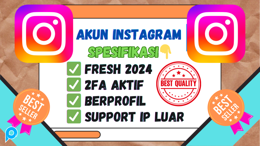 100 Akun Instagram Fresh Berprofil + 2FA On + Email bisa di Akses Bergaransi Support VPN
