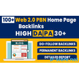 100+ High DA PA Permanent Web 2.0 PBN Home Page Backlinks