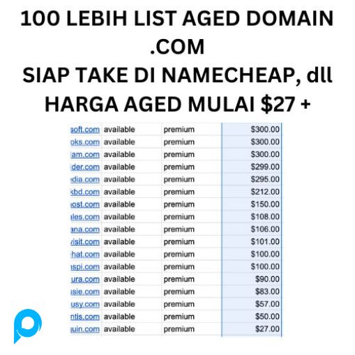 100 LIST Domain AGED/AGED DOMAIN DA/PA 25+, HARGA TAKEOFFER 20$+ PALING MURAH DIJAMIN GA RUGI!!