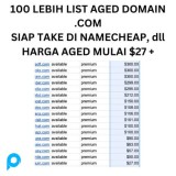 100 LIST Domain AGED/AGED DOMAIN DA/PA 25+, HARGA TAKEOFFER 20$+ PALING MURAH DIJAMIN GA RUGI!!