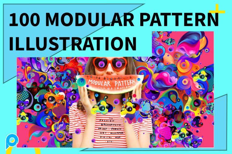 100 MODULAR PATTERN ILLUSTRATION