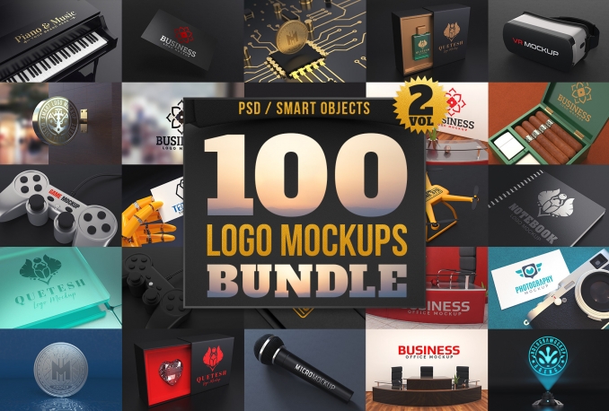 100 Niche PSD Mockup Template