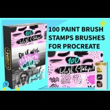 100 PAINT BRUSH STAMPS BRUSHES FOR PROCREATE