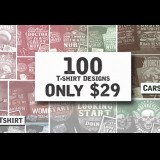 100 T-Shirt Bundle Design Collection
