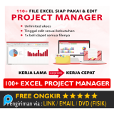 100++ Template Excel & Power Point PPT untuk Project Manager HRD Tools SWOT KPI Target Tracker Dll