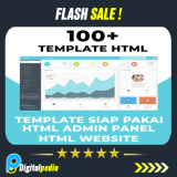 100 Template HTML Website Premium Dashboard Admin HTML5 Responsive SEO Friendly Original Theme