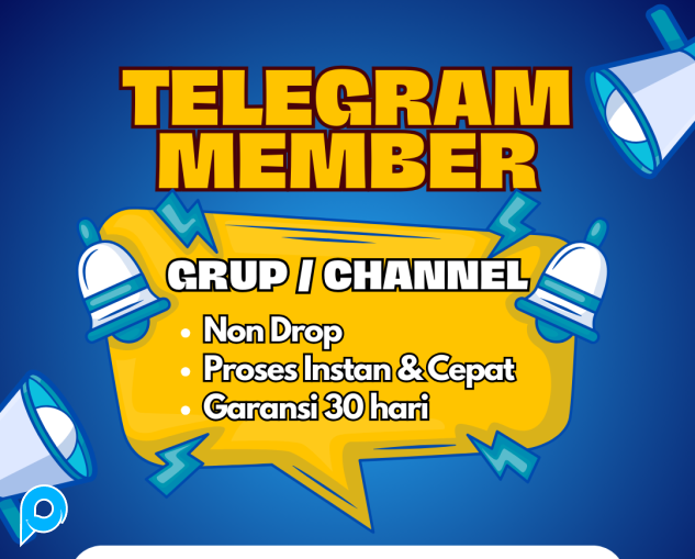 1000 (1k) Pengikut / Member Telegram Channel & Group Instan | Non Drop
