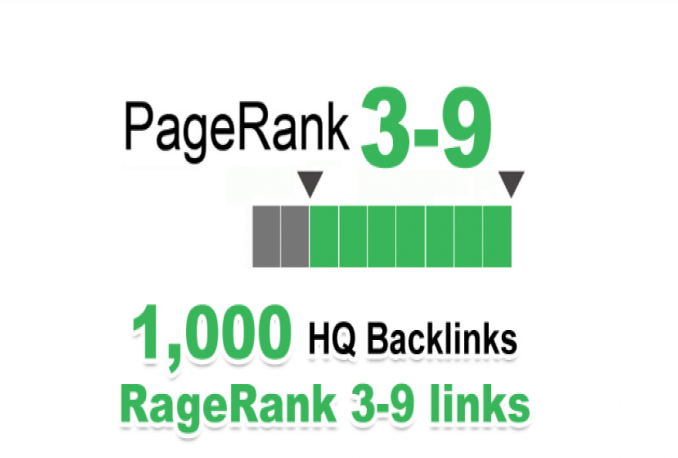 1000 backlink Page Rank 3-9