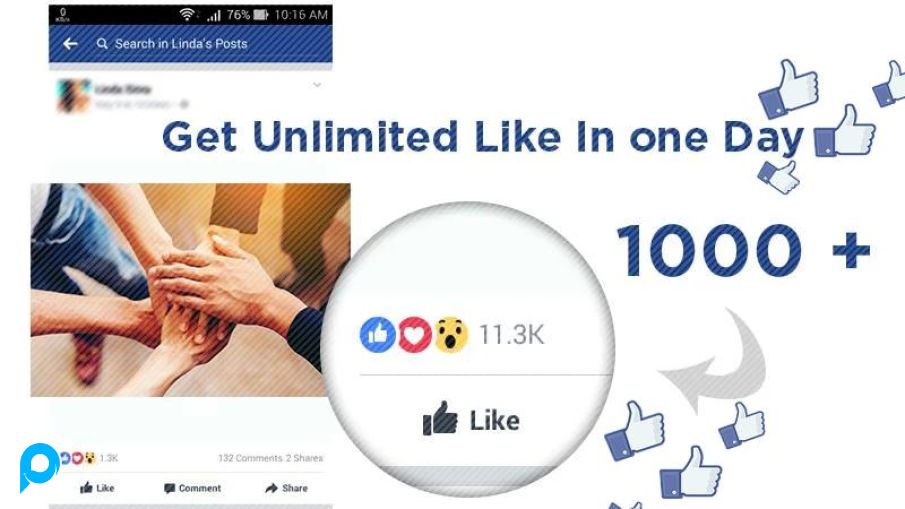 1000+ facebook page likes