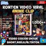 1000+ Konten Referensi Video Cuplikan Anime Viral Sosial Media