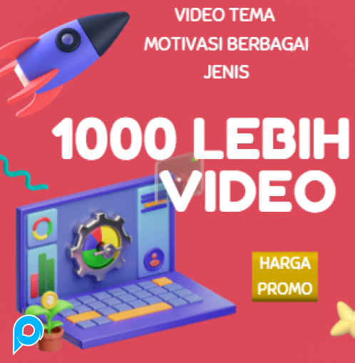 1000+ konten video motivasi siap upload