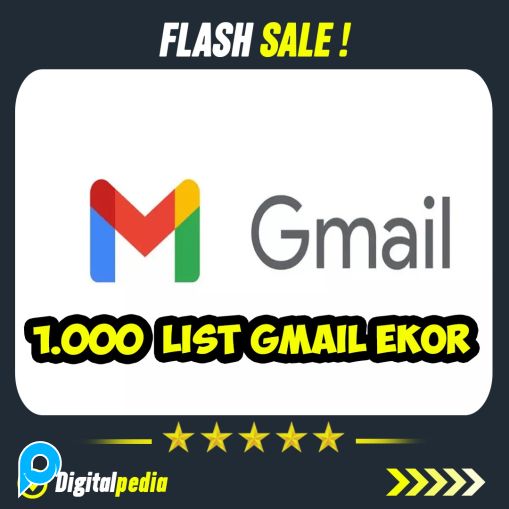 1000 List Gmail Ekor Dengan 1 Akun Gmail Utama Induk untuk Kebutuhan Registrasi