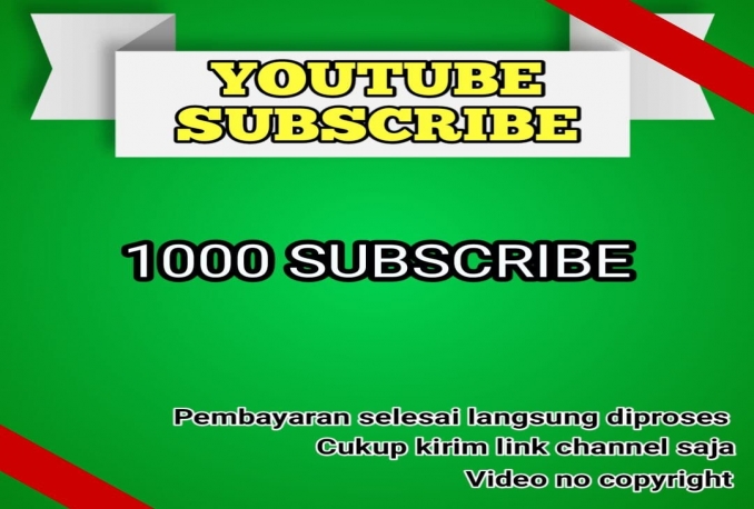 1000 SUBSCRIBE YOUTUBE