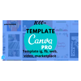 1000 template canva untuk fb, instagram, marketplace, banner web dll