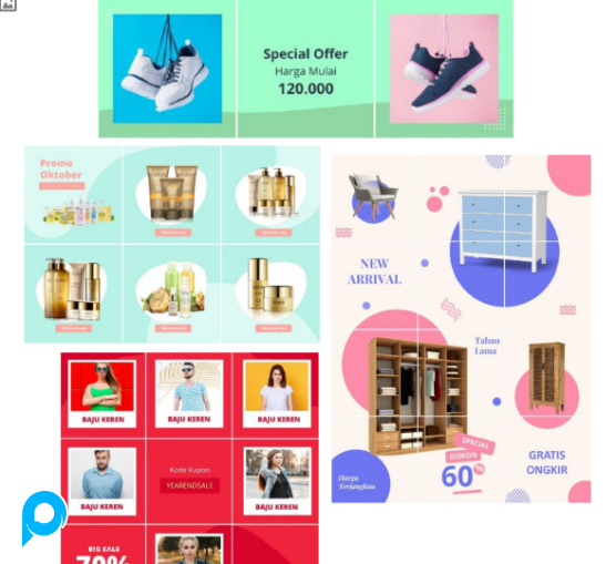 1000+ Template Konten Iklan Medsos di Power Point dan PPT