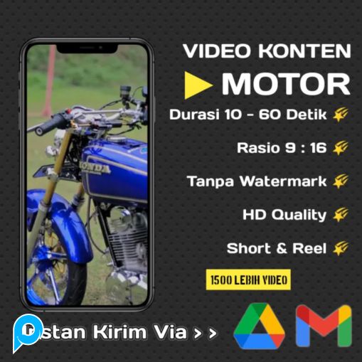 1000++ VIDEO KONTEN Motor VIRAL Siap Upload di Sosmed Shorts Reels Shopee TikTok - Video Affiliate