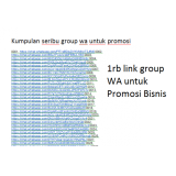 1.000 Whatsapp Group Link untuk Promosi Bisnis