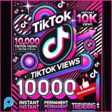10.000 (10k) Tiktok Views Instan Permanent Real + Trending FYP Viral