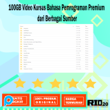 100GB Video Kursus Bahasa Pemrograman Premium dari Berbagai Sumber