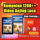 1200++ Konten Video Anjing Lucu Siap Upload di Sosmed Shorts Reels Shopee TikTok - Video Affiliate