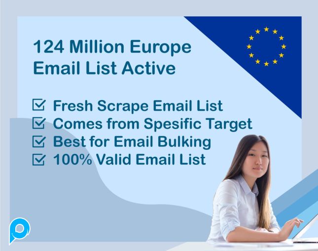 124 Million Europe Email List Active 2024