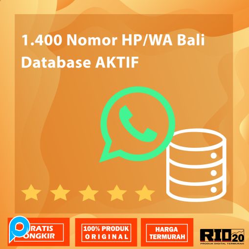 1.400 Nomor HP/WA Bali Database AKTIF