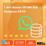 1.400 Nomor HP/WA Bali Database AKTIF