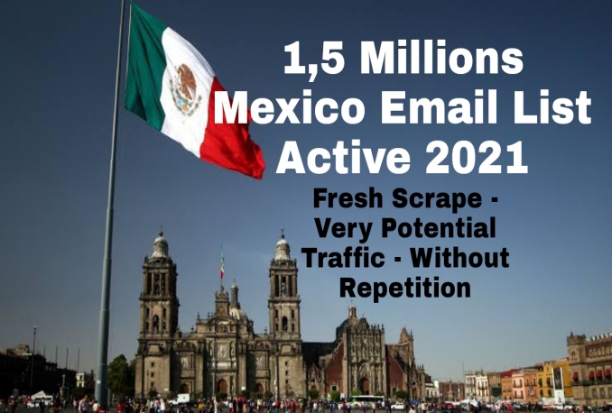 1,5 Juta Email Lists Mexico Aktif 2021