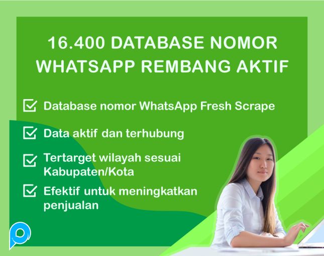 16.400 Database Nomor WhatsApp Rembang Aktif