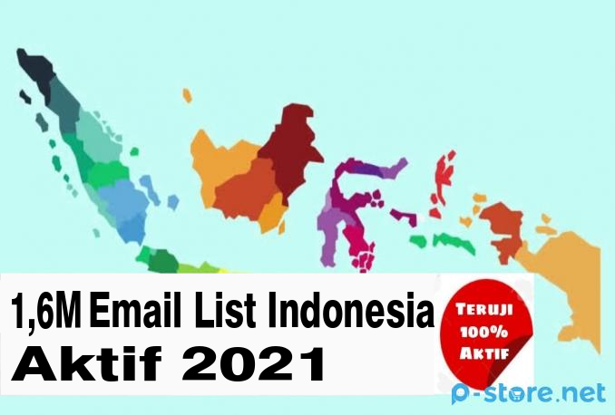 1,6M Database Email List Indonesia Aktif 2021