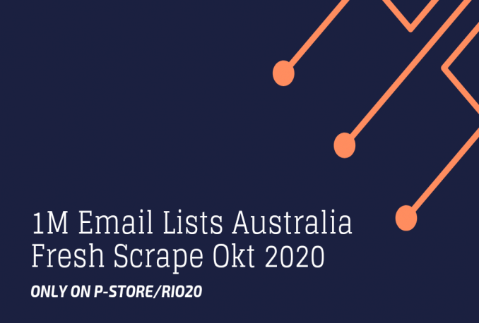 1M+ Email List Aktif 2020 Domisili Australia