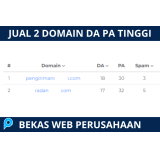 2 Domain DA PA Tinggi Bekas Web Perusahaan dan Media