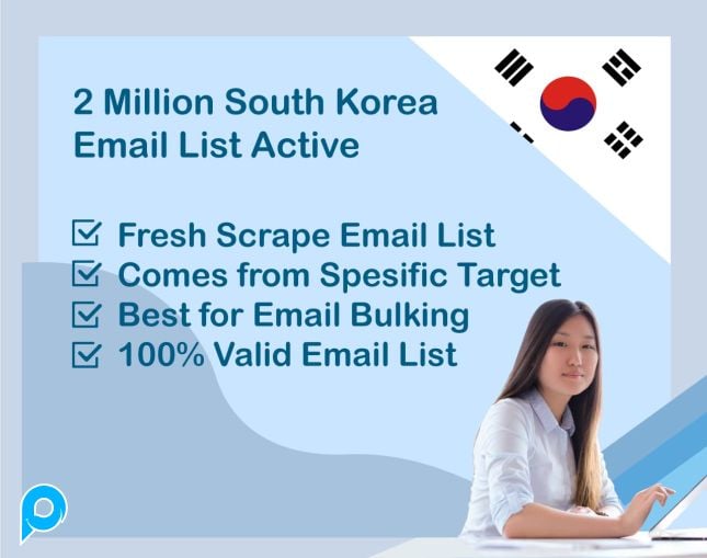 2 Million South Korea Email List Active 2024