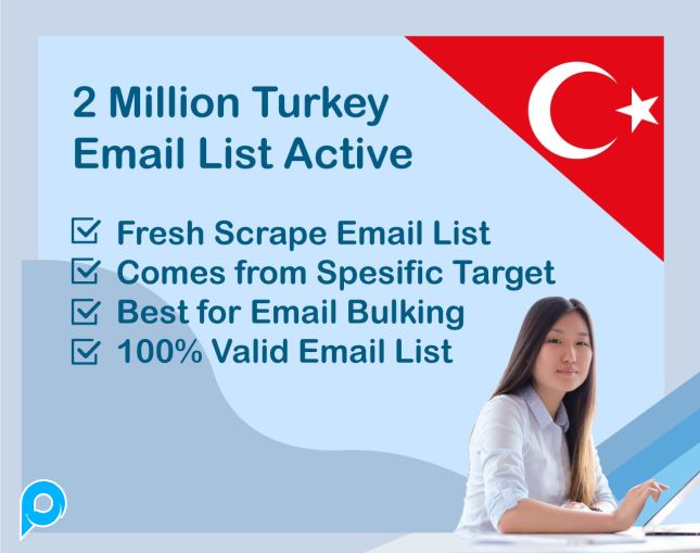 2 Million Turkey Email List Aktif 2024