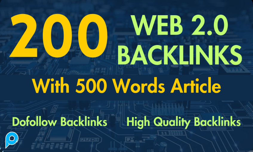 200 Backlink Blog Web 2.0 Unik Berkualitas Tinggi Dengan Artikel