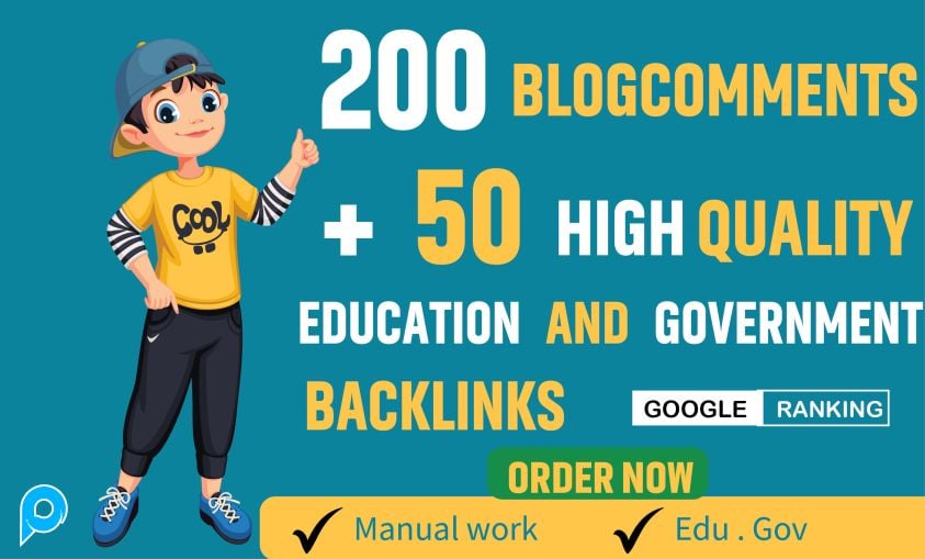 200 dofollow comments dan 50 edu gov backlinks