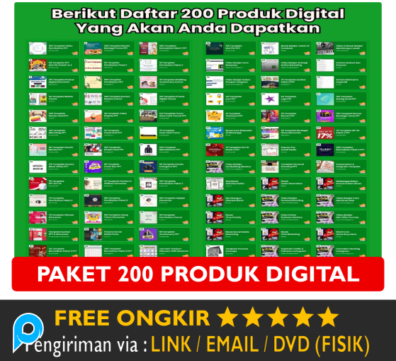 200 Produk Digital PLR - Private Label Rights License - Marketing Kit