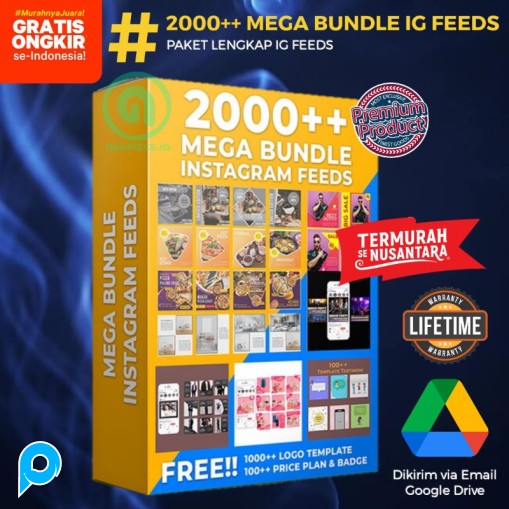 2000++ IG FEEDS DESAIN TEMPLATE - Paket Lengkap PPT