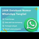 200K DATABASE NOMOR WHATSAPP TANGERANG SELATAN AKTIF