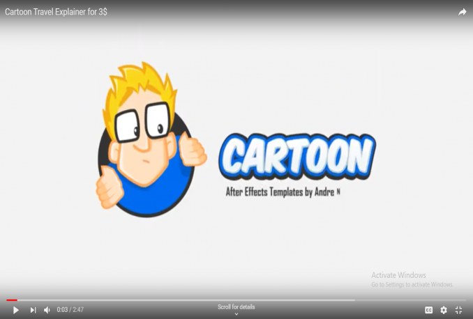 21 Video Template Cartoon Travel Explainer