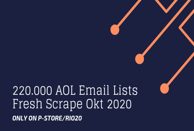 220.000+ Database Email Lists AOL Aktif Scrape Oktober 2020
