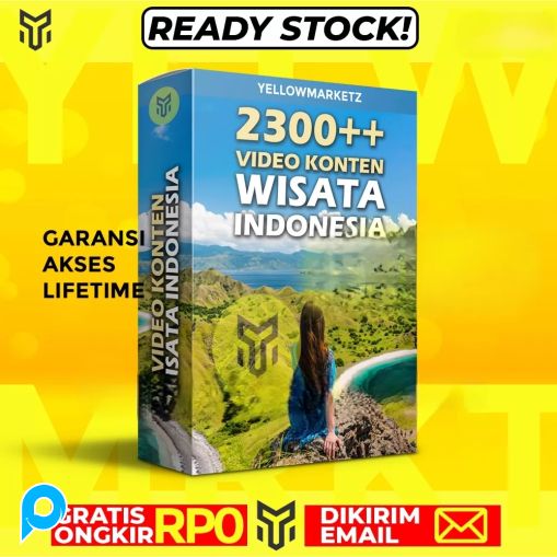 2300++ VIDEO KONTEN WISATA INDONESIA - Konten Video Portrait Siap FYP