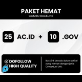 25 BACKLINK AC.ID + 10 BACKLINK .GOV DOFOLLOW HIGH QUALITY