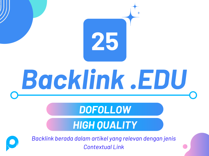 25 EDU BACKLINK DOFOLLOW HIGH QUALITY