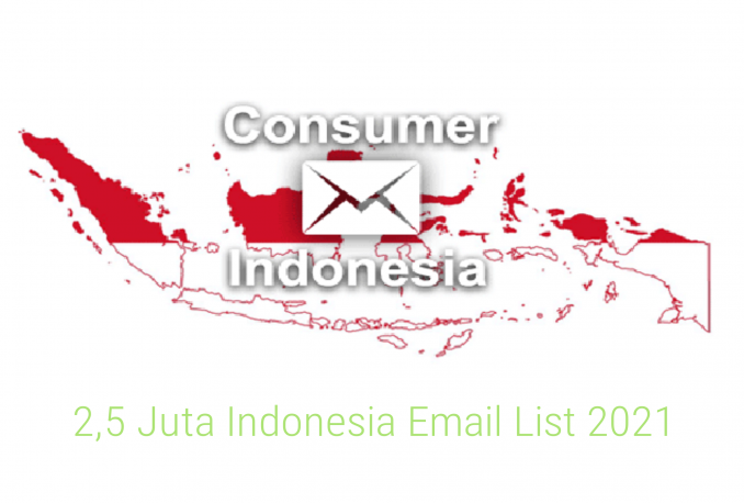 2,5 Juta Database Consumer Email List Indonesia Aktif Terbaru 2021
